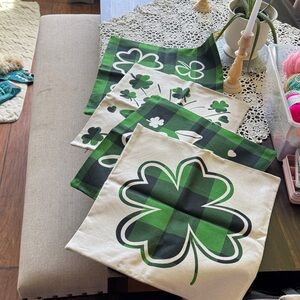 Set of 4  Saint Patrick’s day  Pillow Covers